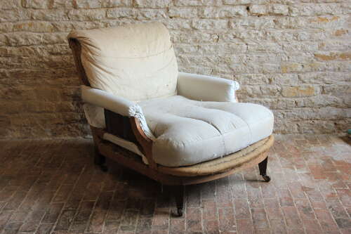 A English country house, deep seated armchair