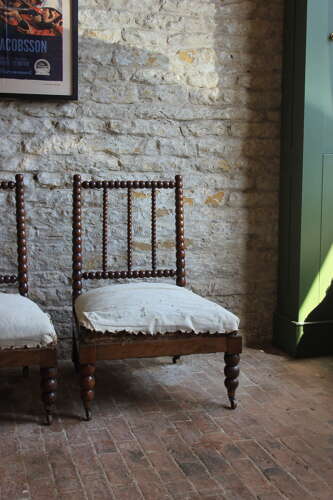 Pair of bobbin chairs