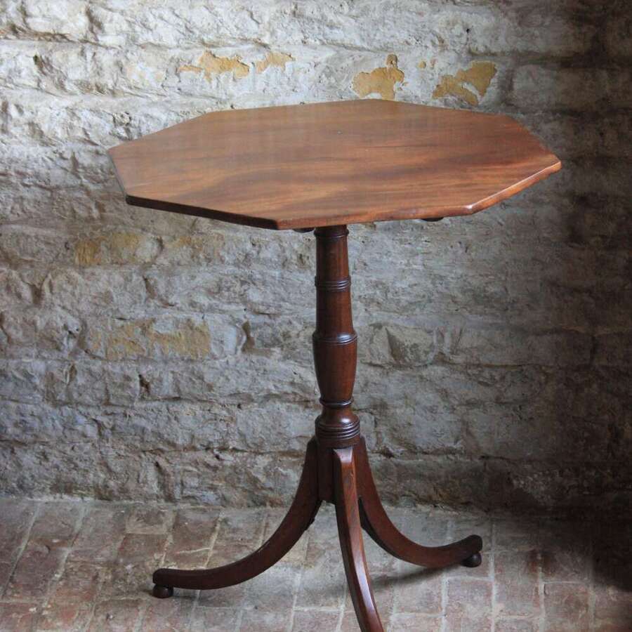 Regency Hexagonal tilt top table.